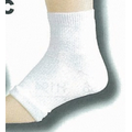 Open Toe Pedicure Socks w/ Ankle & Arch Support/ Double Welt Bottom